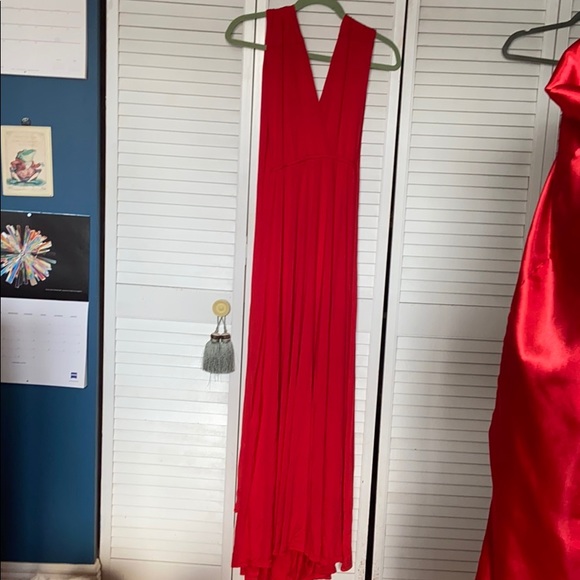 Full length spandex multi style halter dress - Picture 1 of 8